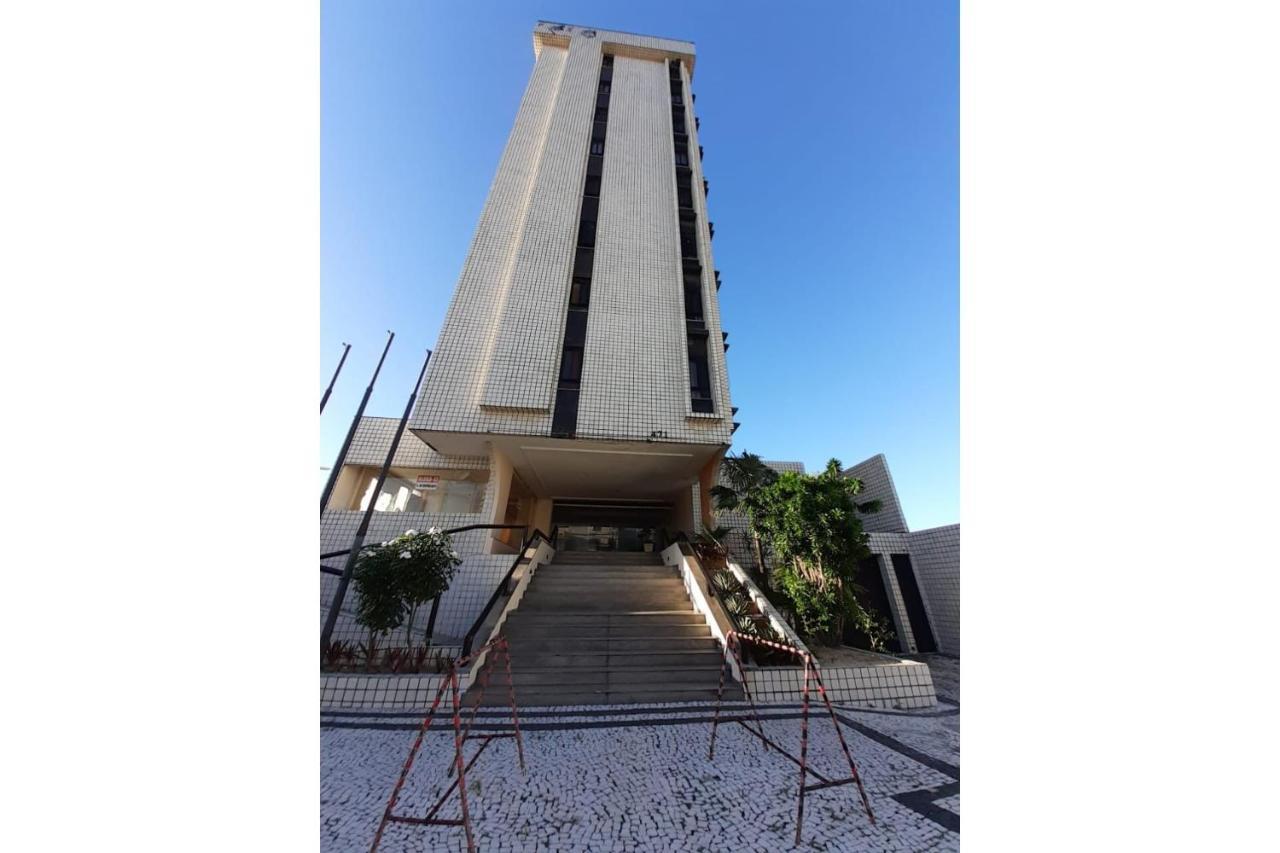 605 Flat Mobiliado Com Vista Lateral Mar Na Praia De Iracema Com Ventilador フォルタレザ エクステリア 写真